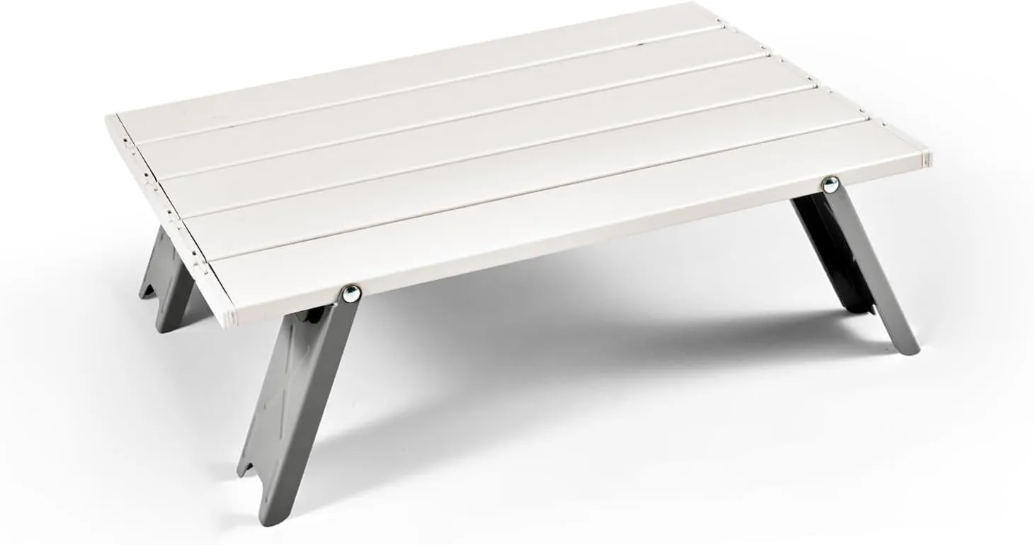 Portable Tables Folding, Camping Tables That Fold up Lightweight for Hiking, Camping, with Carrying Bag(White)