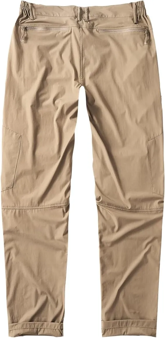 Postropaky Mens Hiking Quick Dry Lightweight Waterproof Fishing Pants Outdoor Travel Climbing Stretch Pants