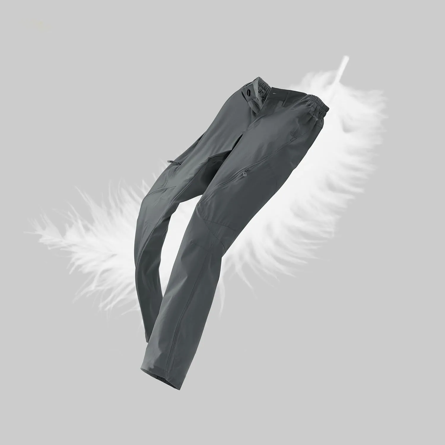 Postropaky Mens Hiking Quick Dry Lightweight Waterproof Fishing Pants Outdoor Travel Climbing Stretch Pants