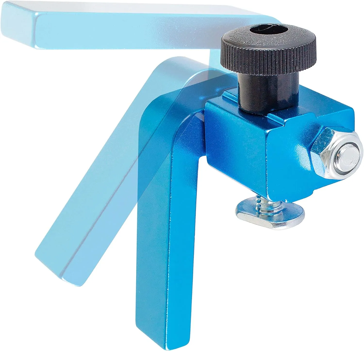 POWERTEC 3" Fence Flip Stop for Table Saw, Miter Saw, and Drill Press, T Track Accessories for Woodworking, 2PK (71367-P2)