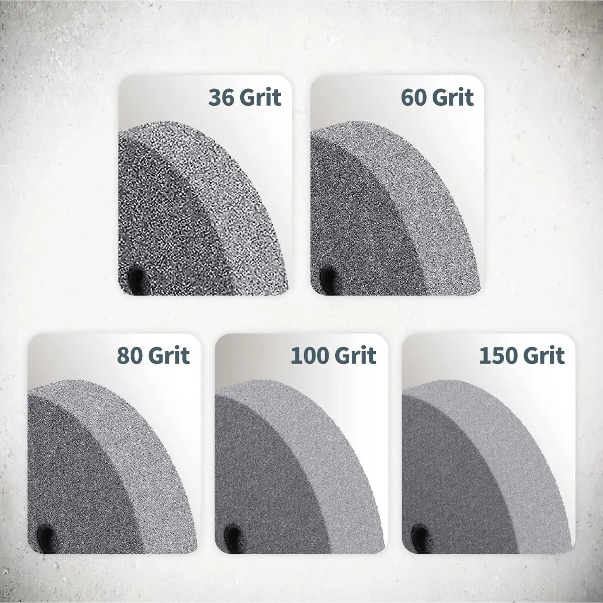 POWERTEC Bench Grinder Wheel 8 Inch 36 Grit, Aluminum Oxide Grinding Wheel for Bench Pedestal Grinder, 1" Thick 5/8" Arbor, Sharpening & Shaping Drill Bits, Blade, and Chisel 1PK (15516)