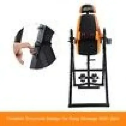 Premium Adjustable, Foldable Gravity Inversion Table with Heated Cushion