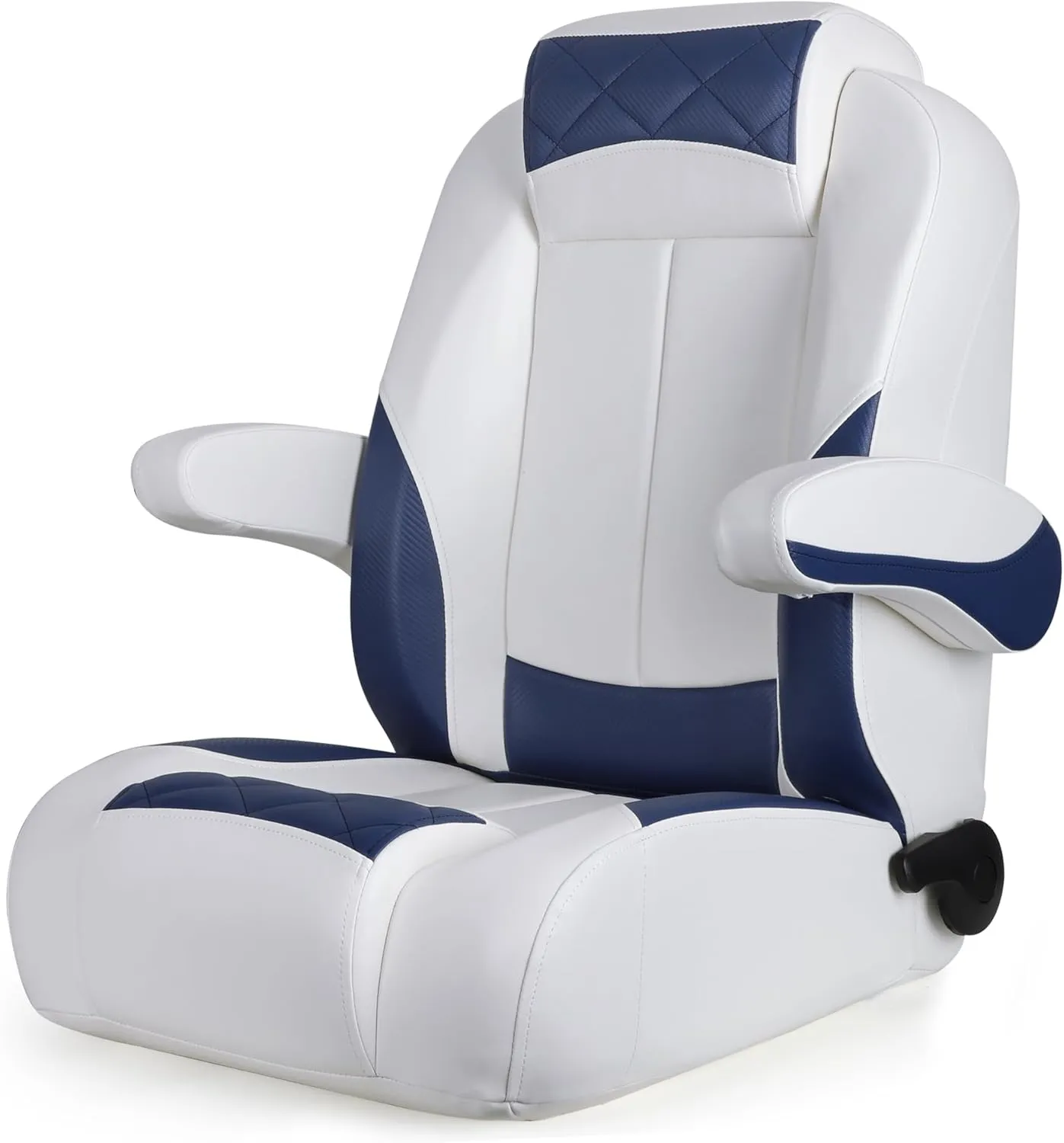 Premium Reclining Pontoon High Back & Low Back Captain's Chair Boat Bucket Seat with Removable Armrest