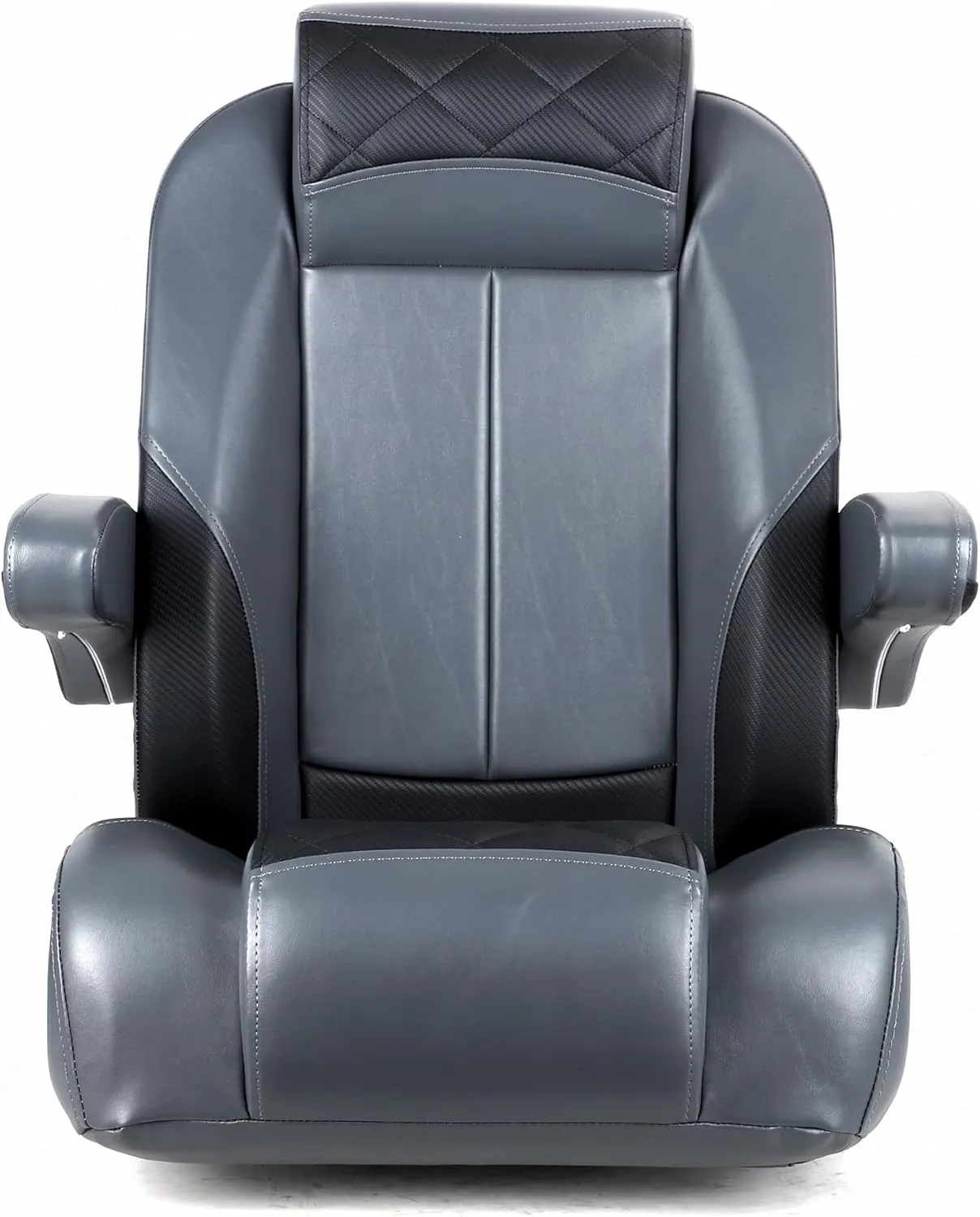 Premium Reclining Pontoon High Back & Low Back Captain's Chair Boat Bucket Seat with Removable Armrest