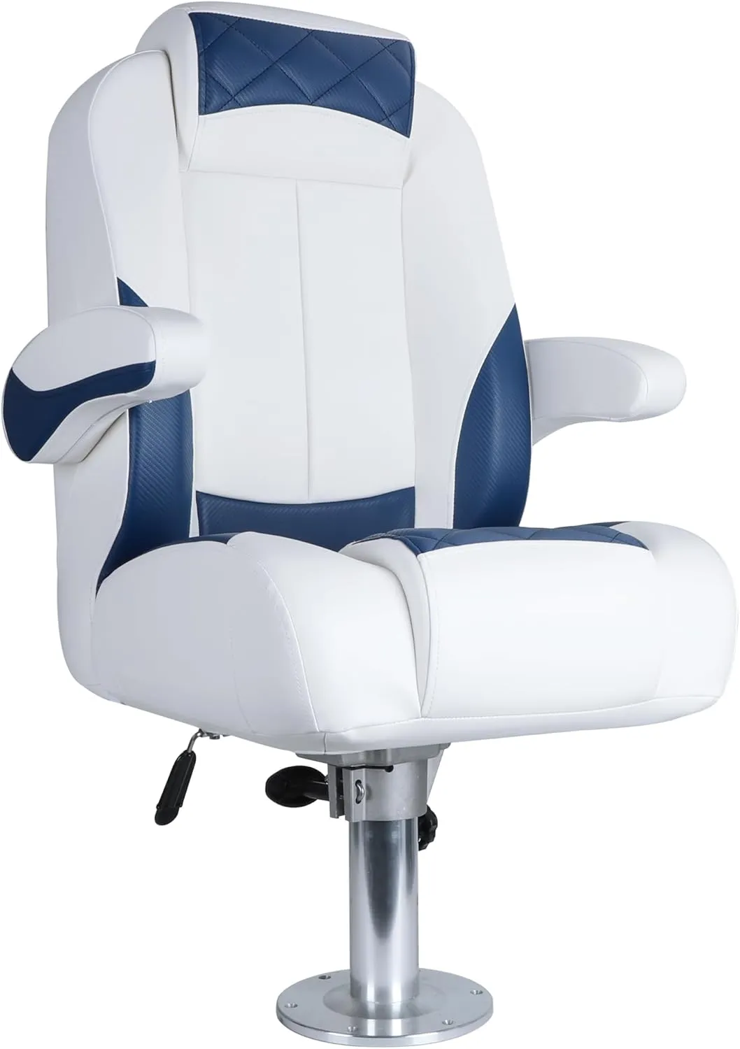 Premium Reclining Pontoon High Back & Low Back Captain's Chair Boat Bucket Seat with Removable Armrest