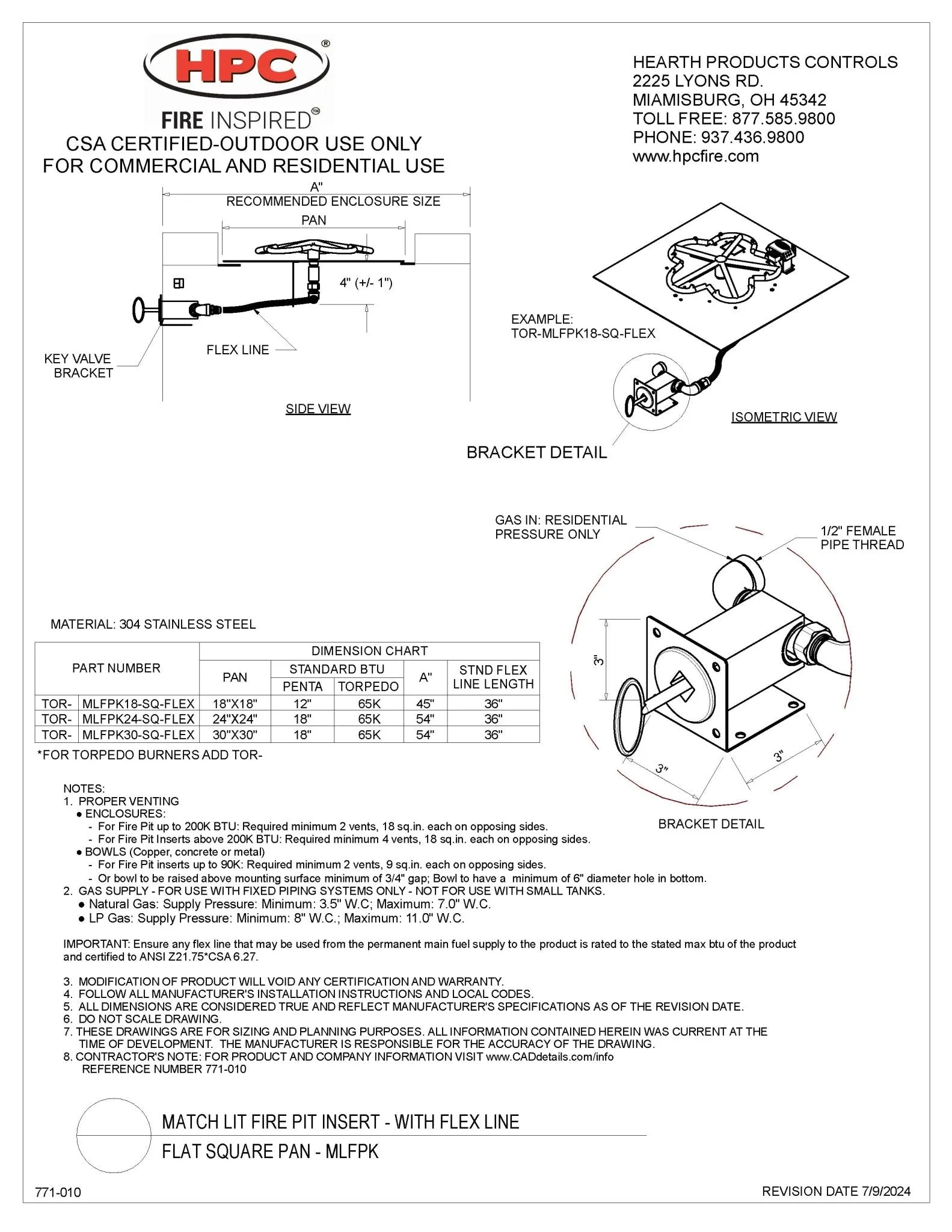 Prism Square Fire Table - Aluminum