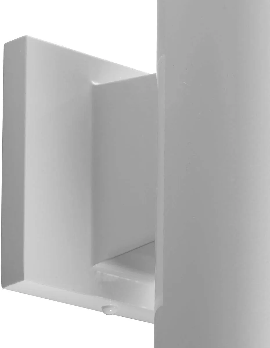 Progress Lighting P5674-30 5in Cylinder Modern Outdoor Wall Lantern Light, 7-1/4 Inch Tall, White