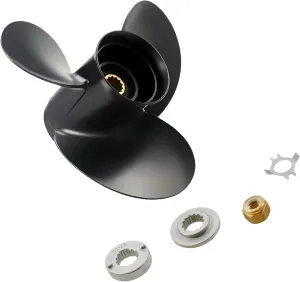 Propeller 48-816706A45 for Mercury Marine 25-70HP Black Max Aluminum Propeller 10 3/8 x 14 Inch Pitch 3 Blade 13 Spline Tooth RH