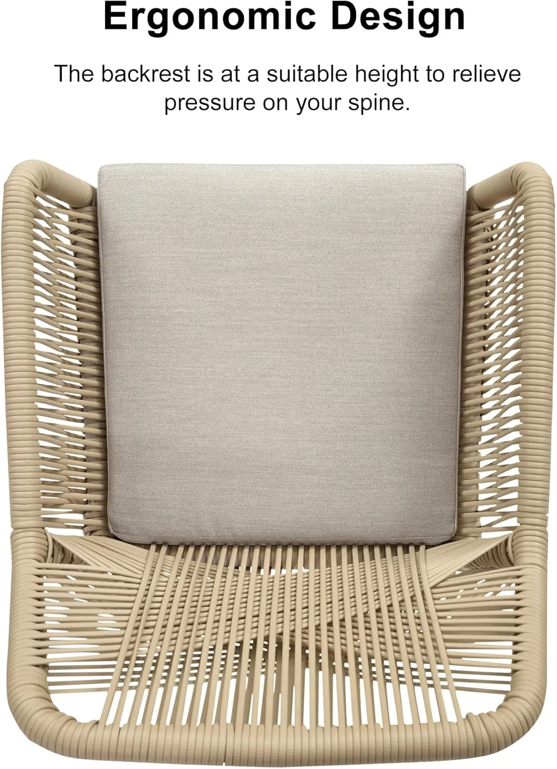 PURPLE LEAF 7 Pieces Outdoor Dining Set All-Weather PE Rattan Outdoor Patio Furniture Set with All Aluminum Frame Rectangular Table and Chairs Set for Lawn Garden Backyard Deck, Champagne