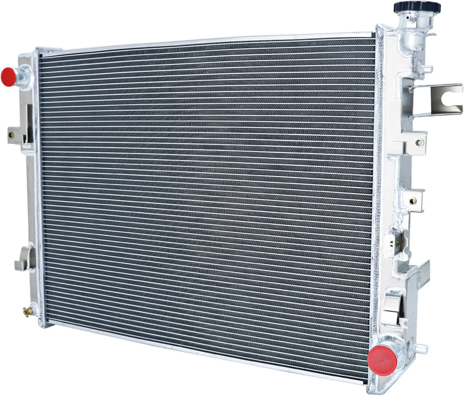 Radiator for 2009 2010 Dodge Ram 1500 2500 Pickup Truck & 2011-2018 Ram 1500 2500 3500 3.0L 3.6L V6 4.7L 5.7L 6.4L V8 Gas, 4 Row Full Performance Aluminium Radiator