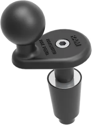 RAM Mounts Motorcycle Fork Stem Ball Base RAM-B-342U with B Size 1" Ball for Stems 12mm to 38mm in Diameter