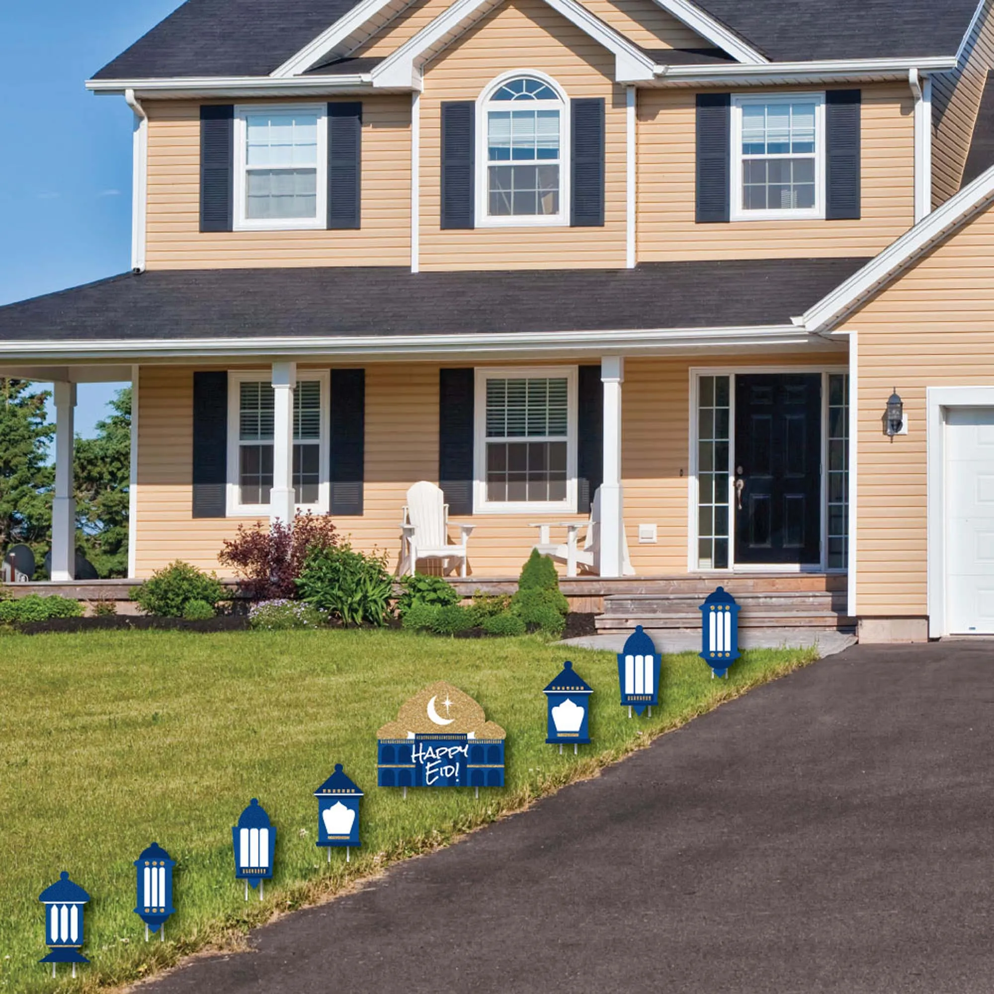 Ramadan - Yard Sign & Outdoor Lawn Decorations - Eid Mubarak Yard Signs - Set of 8