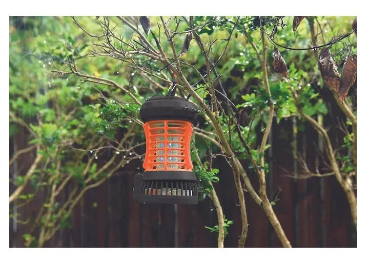 Rechargeable Bug Zapper with Fan & LED Lantern/Ideal for Camping