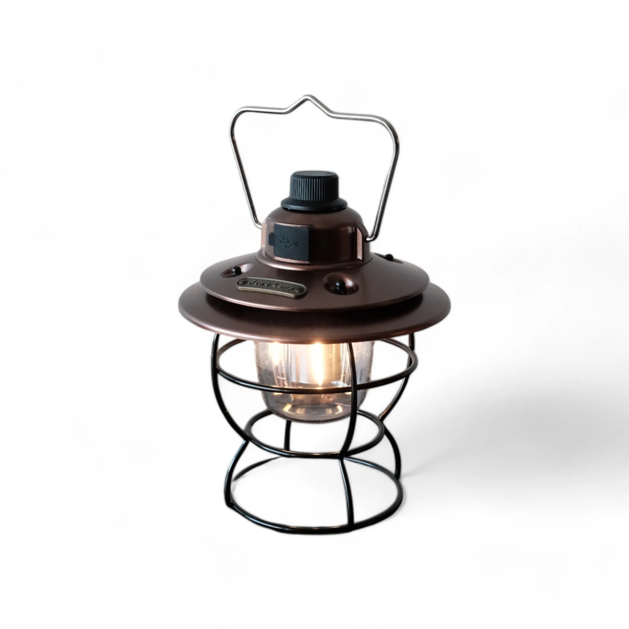 Rechargeable Camping Lamp – Portable LED, Vintage Style