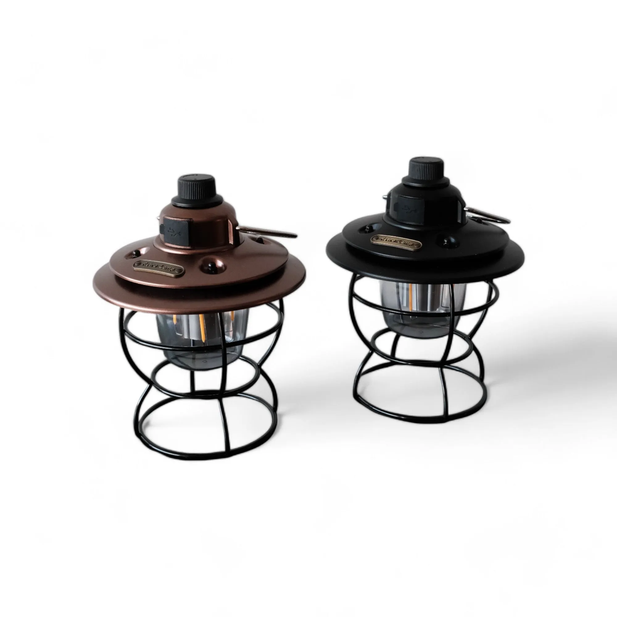 Rechargeable Camping Lamp – Portable LED, Vintage Style