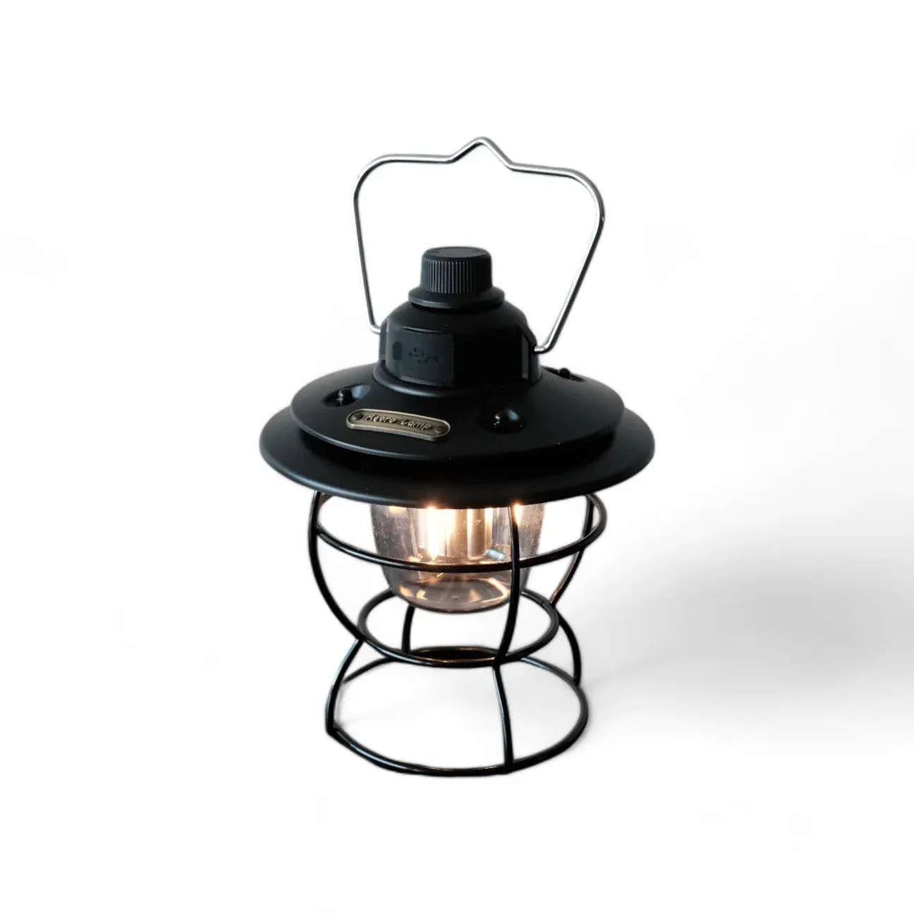 Rechargeable Camping Lamp – Portable LED, Vintage Style