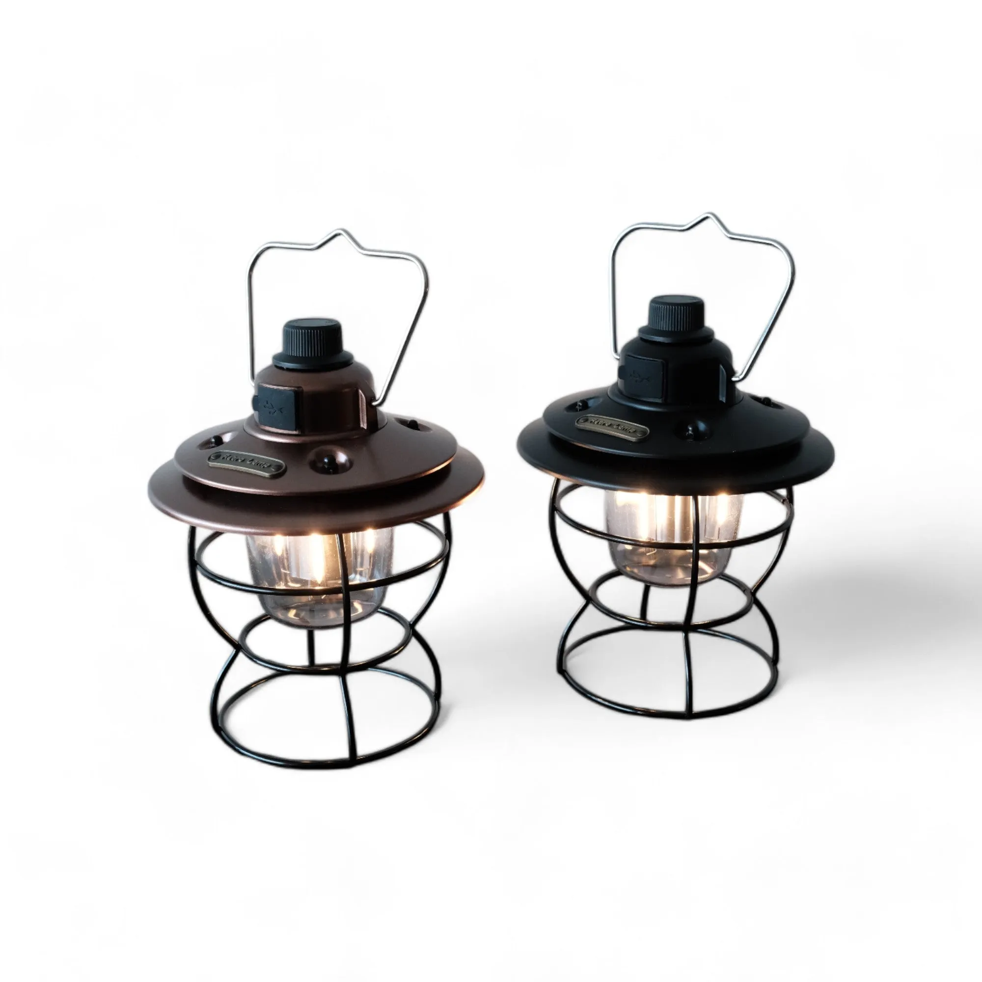 Rechargeable Camping Lamp – Portable LED, Vintage Style