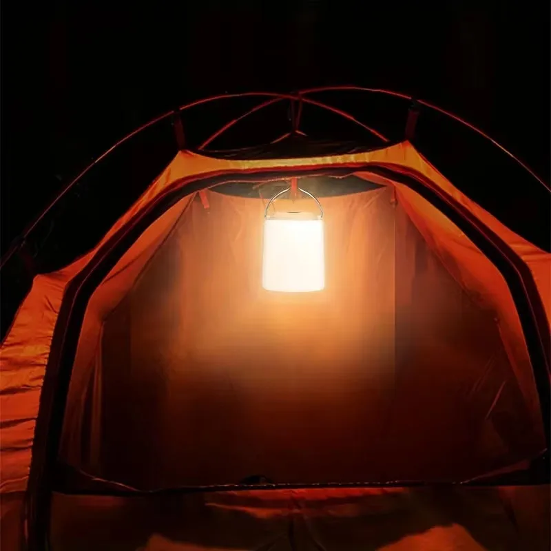 Rechargeable LED Camping Lantern with Hook Super Bright Soft Light Tent Light Night Emergency Light Portable Camping Light