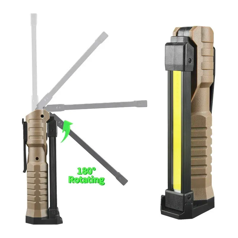 Rechargeable LED Work Light 1000 Lumen COB Lantern with Power Indicator for Outdoor Car Repair