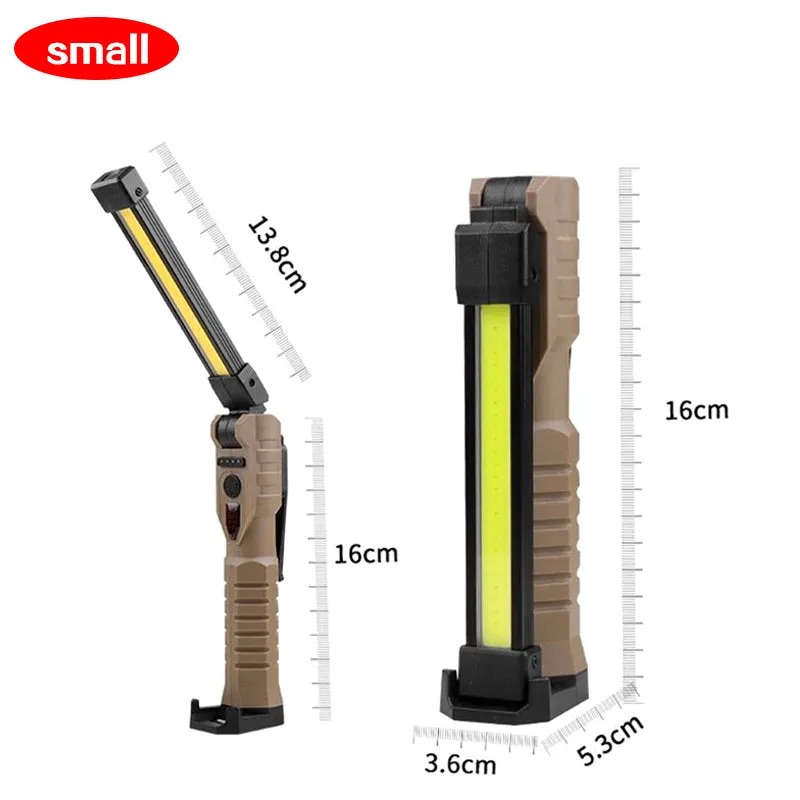 Rechargeable LED Work Light 1000 Lumen COB Lantern with Power Indicator for Outdoor Car Repair
