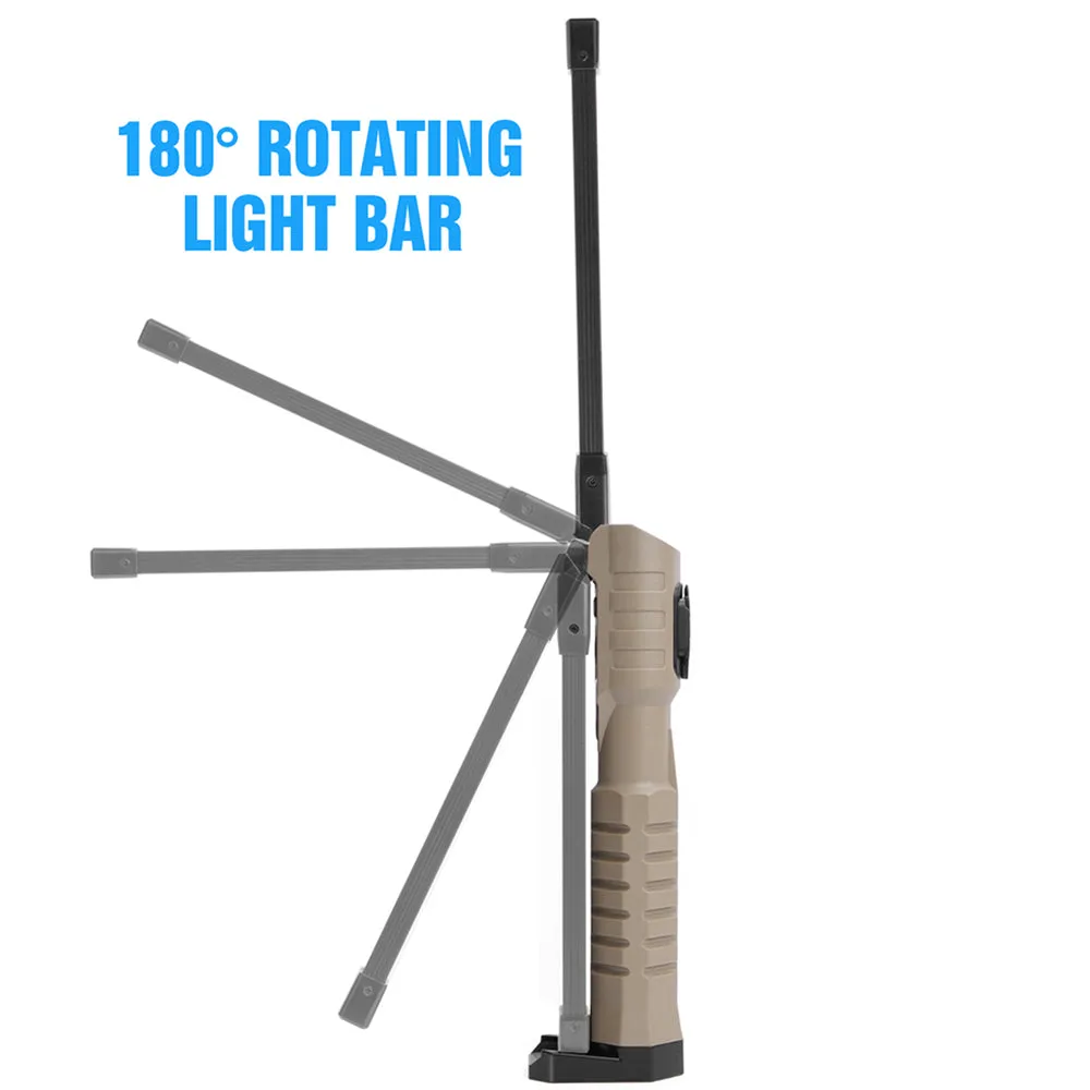 Rechargeable LED Work Light 1000 Lumen COB Lantern with Power Indicator for Outdoor Car Repair