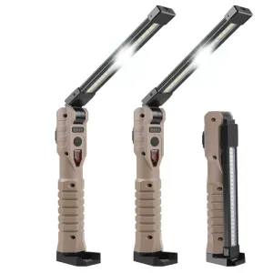 Rechargeable LED Work Light 1000 Lumen COB Lantern with Power Indicator for Outdoor Car Repair