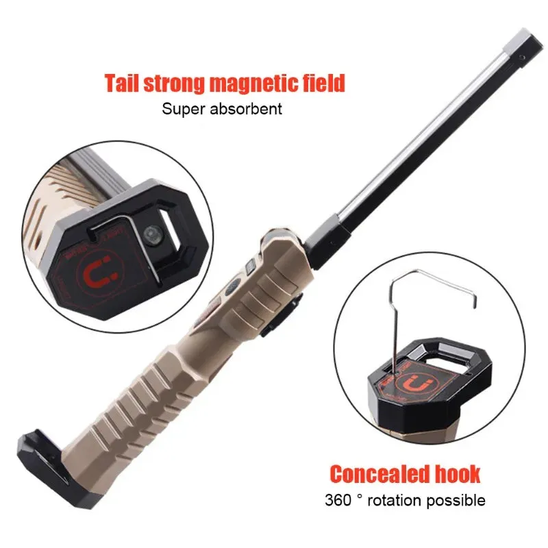 Rechargeable LED Work Light 1000 Lumen COB Lantern with Power Indicator for Outdoor Car Repair