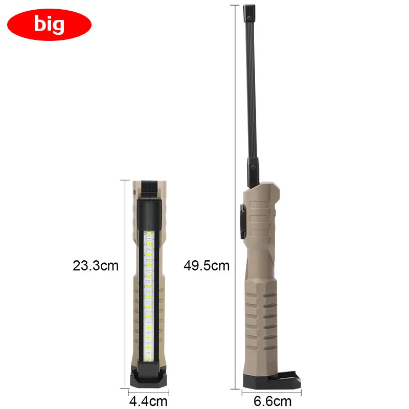 Rechargeable LED Work Light 1000 Lumen COB Lantern with Power Indicator for Outdoor Car Repair