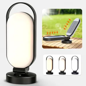 Rechargeable Solar Camping Lantern, 5000mAh Battery Powered LED Light, Foldable Dimmable Waterproof Camping Essentials, Lamp for Power Outages, Hurricane, Camping Gear, Emergency, Indoor