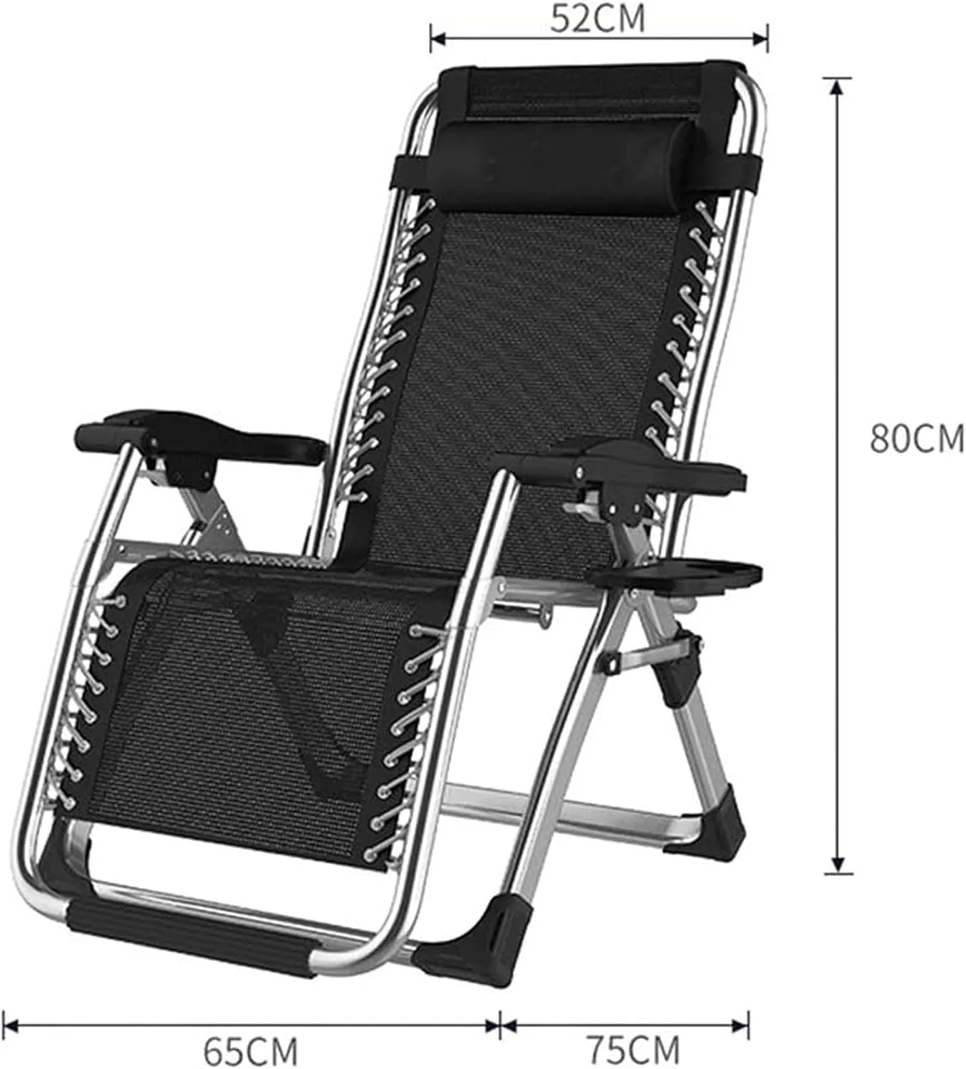 Recliner Folding Deck Chair Chair Adjustable Steel Mesh Folding Lawn Lounge Chairs Outdoor Camp Reclining Recliners Multicolor Optional Sun Lounger Garden Chairs (Blue One Size)