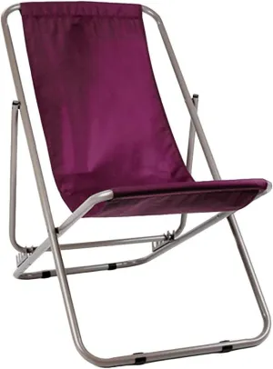 Reclining Chair, Outdoor Folding Recliner Portable Ultra Light Sitting Reclining Chair Lunch Break Siesta Chair Leisure Beach Chair 55 * 122cm(Red)