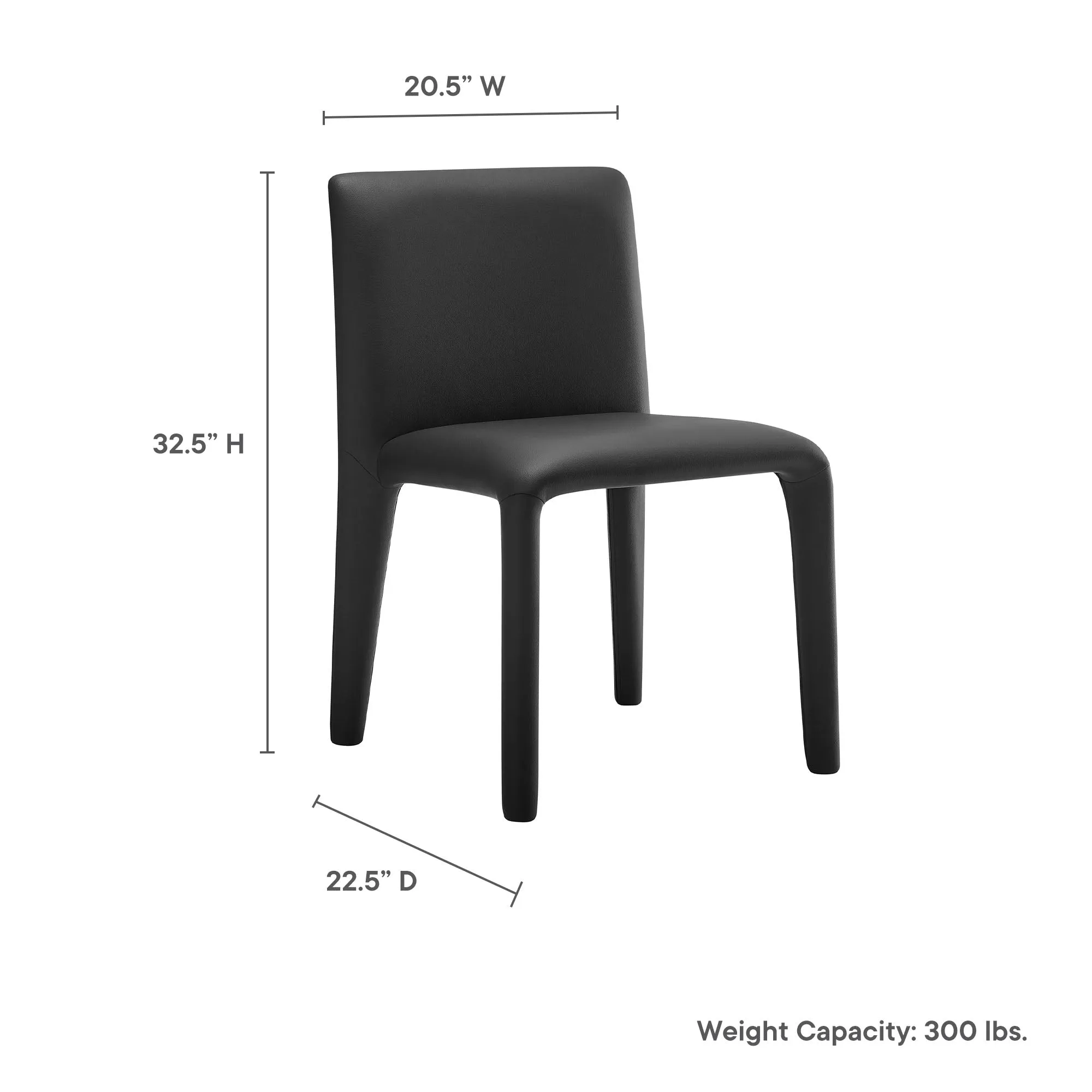 Rhodes Vegan Leather Upholstered Dining Chair