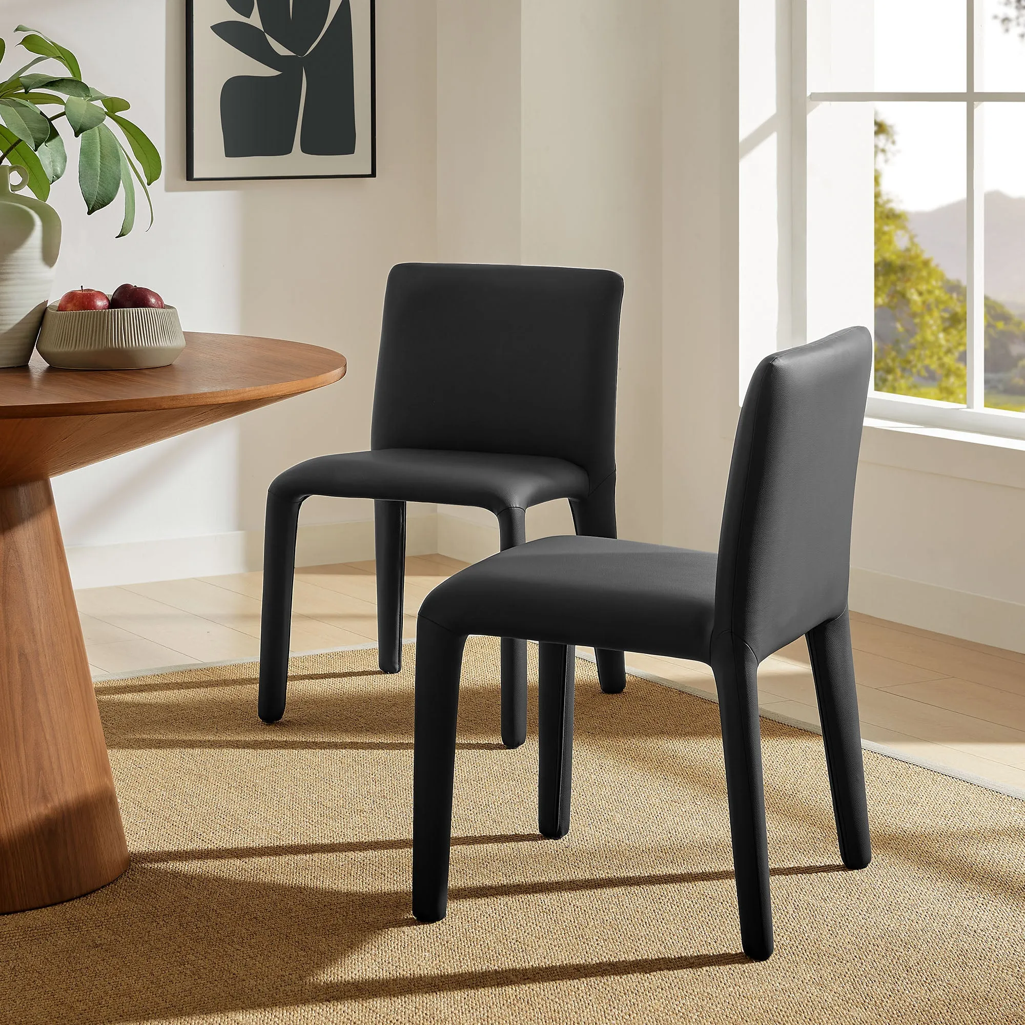 Rhodes Vegan Leather Upholstered Dining Chair