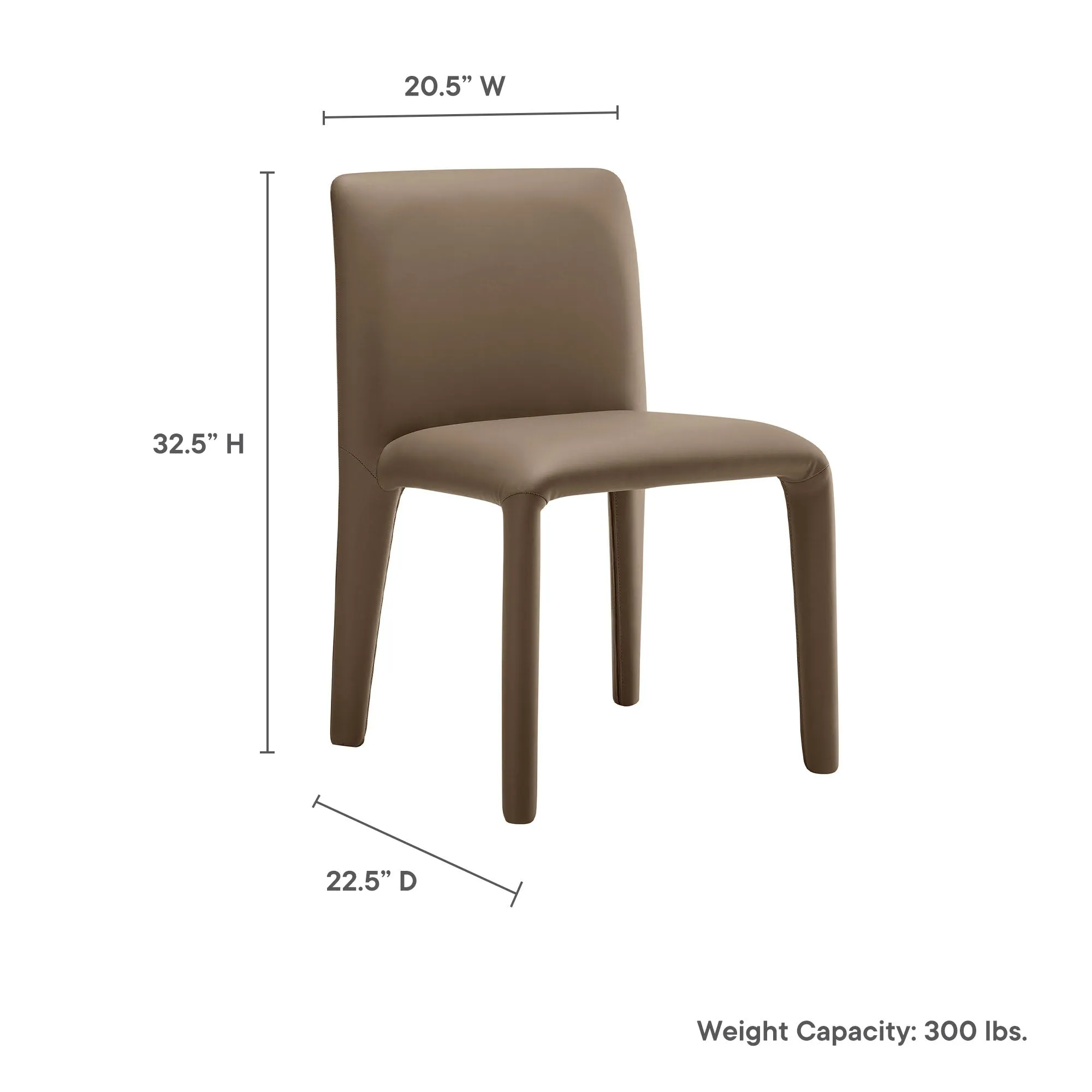 Rhodes Vegan Leather Upholstered Dining Chair