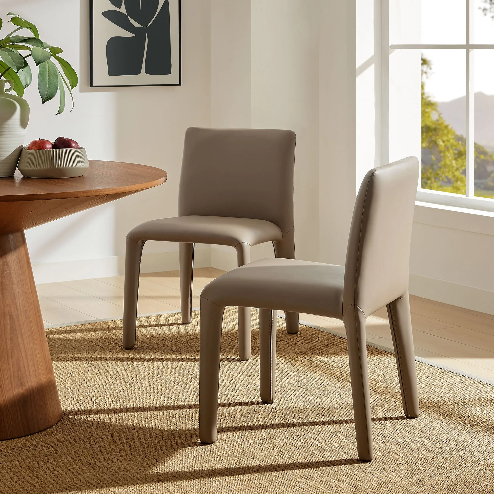 Rhodes Vegan Leather Upholstered Dining Chair
