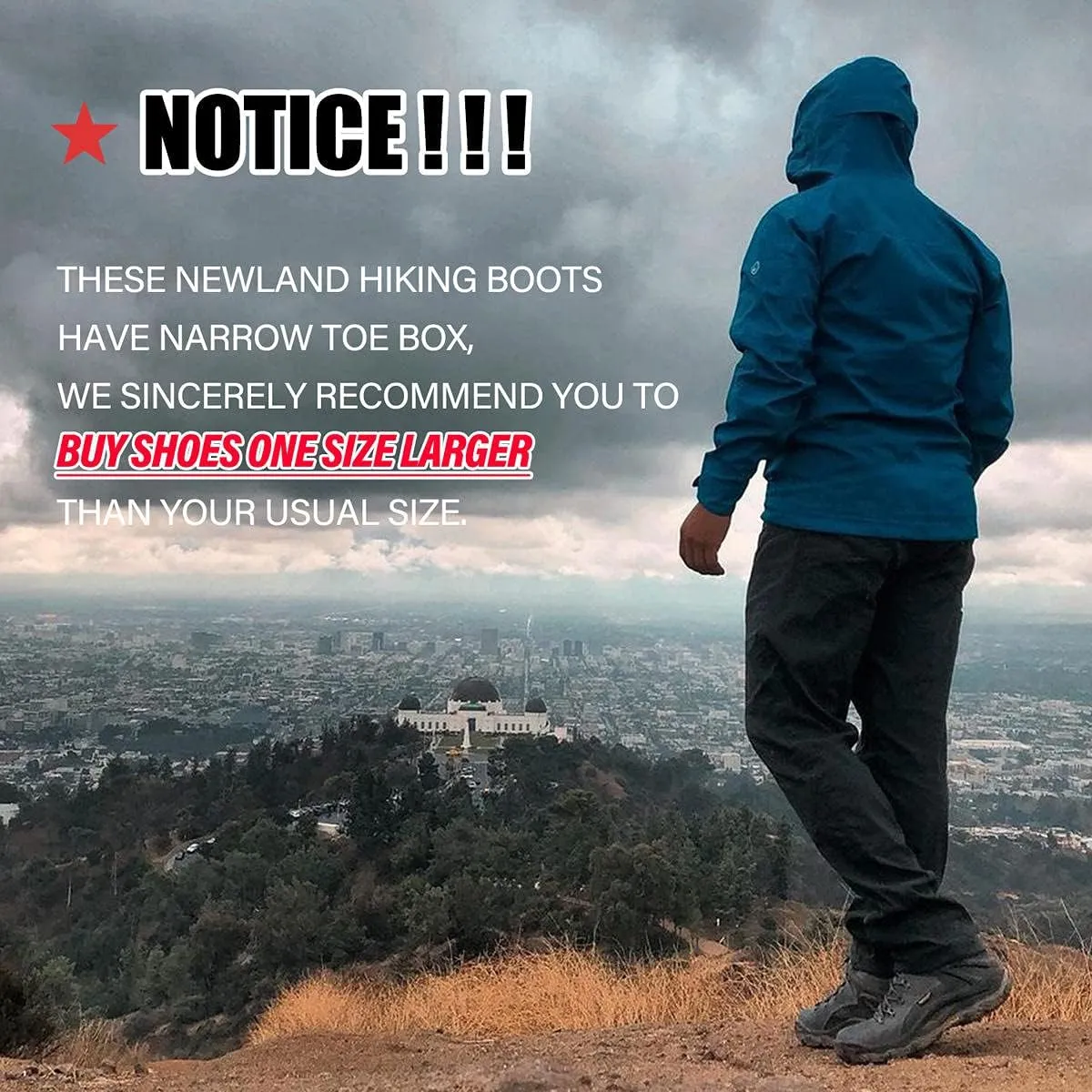 ROCKROOSTER Farland Waterproof Hiking Shoes for Men, 4" Non-Slip Outdoor Trekking Shoes, Anti-Fatigue, Comfortable (KS252 KS253)
