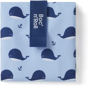 ROLL'EAT ® Boc'n'Roll Animals | Reusable Sandwich Bag | Sandwich Container | Eco Friendly Food Bag | Reusable and Washable Sandwich Wrap | Whale Design