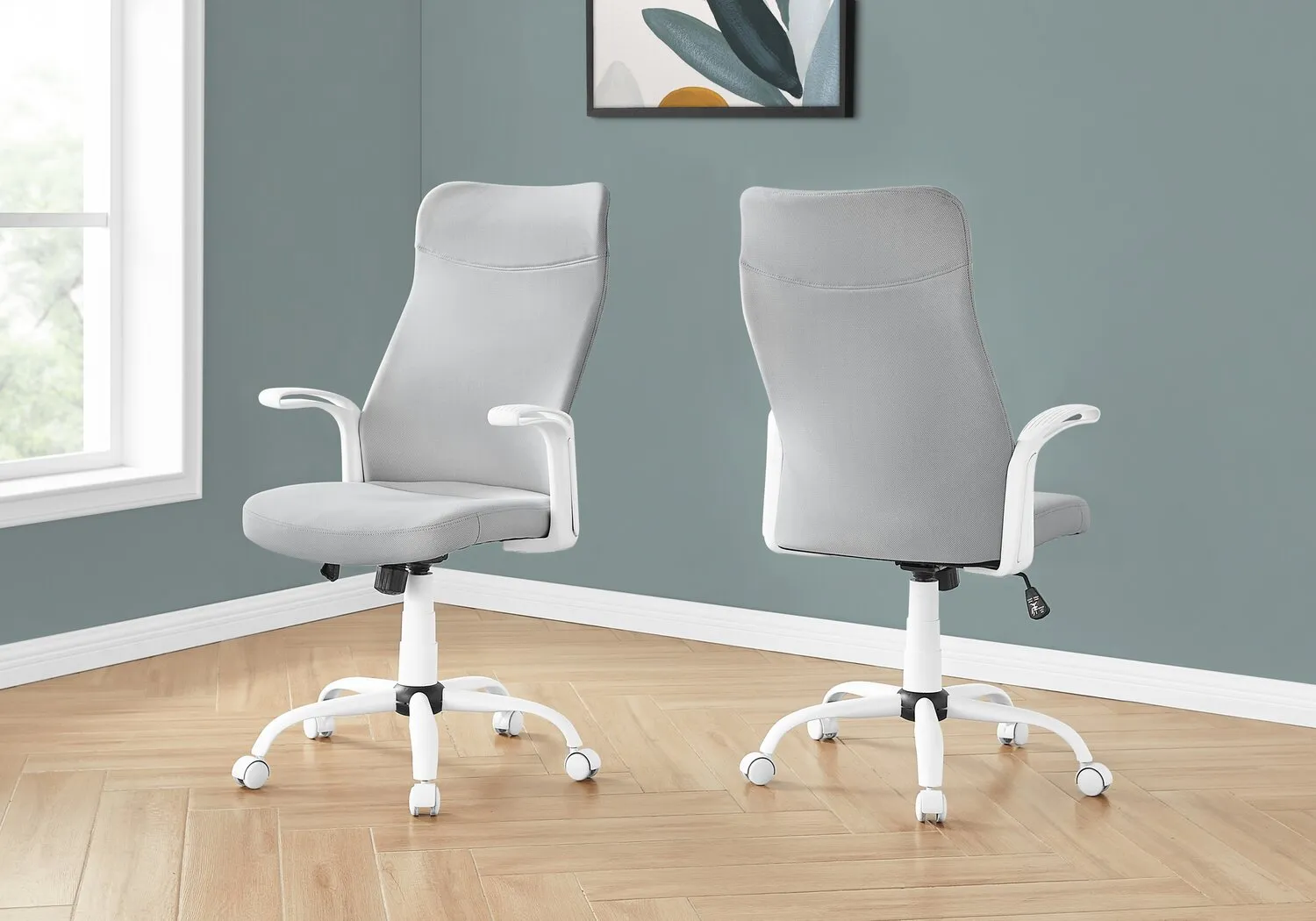 Roman 23" Ergonomically Designed Office Chair - White|Chaise de bureau Roman de 23 po à conception ergonomique - blanche