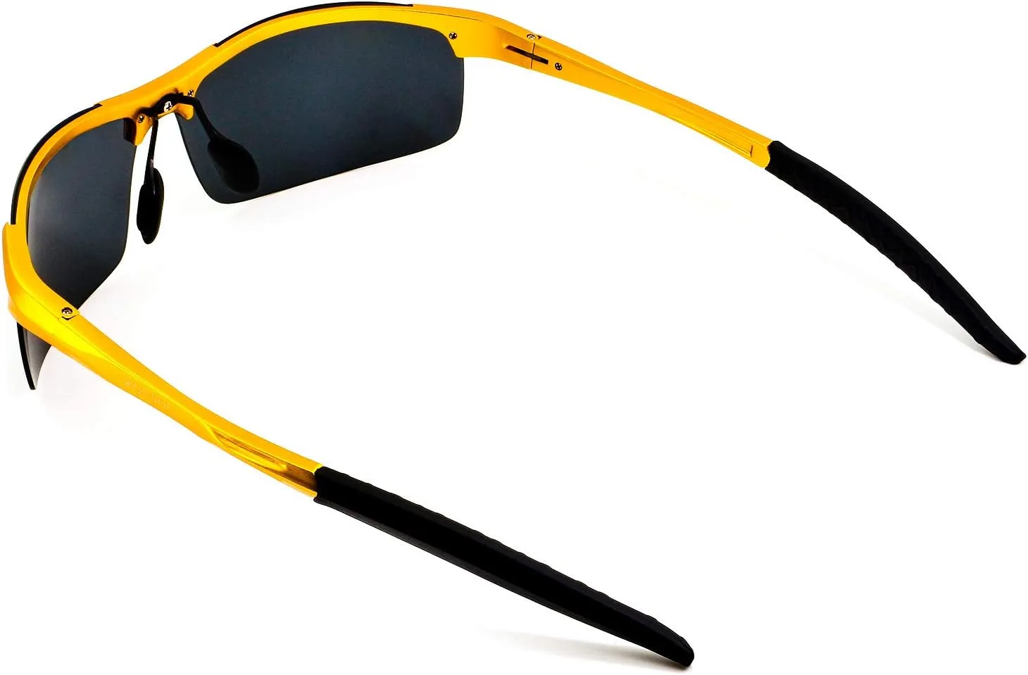 RONSOU Mens Sunglasses Polarized Sport UV Protection Ultralight Al Mg Sunglasses for Men Fishing Driving Golf