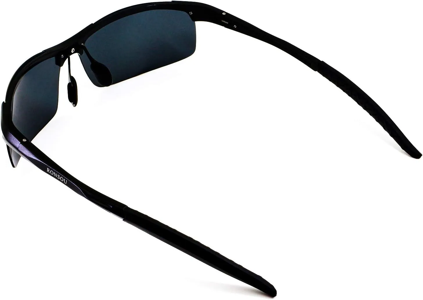 RONSOU Mens Sunglasses Polarized Sport UV Protection Ultralight Al Mg Sunglasses for Men Fishing Driving Golf