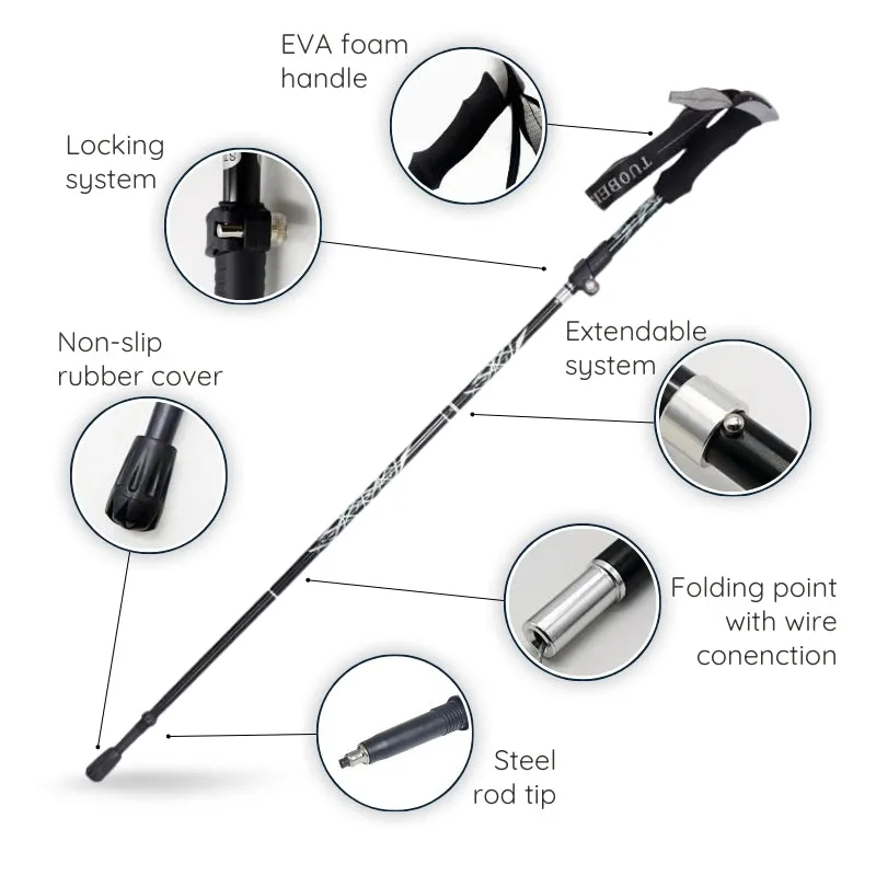 Royaleva Premium Automatic Retractable Hiking Stick