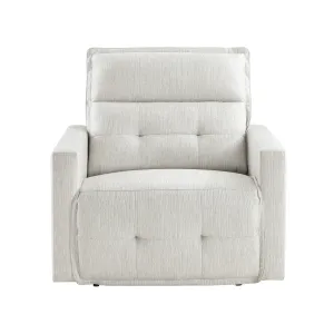 Salida Power Reclining Chair with Power Headrest in White - 9444HMP-1PWH