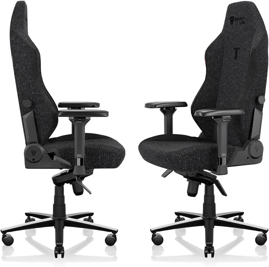Secretlab Titan Evo Black3 Gaming Chair - Reclining, Ergonomic & Comfortable Computer Chair with 4D Armrests, Magnetic Head Pillow & 4-Way Lumbar Support - Black - Fabric