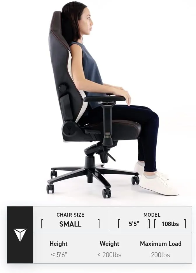 Secretlab Titan Evo Classic Gaming Chair - Reclining - Ergonomic & Comfortable Computer Chair with 4D Armrests - Magnetic Head Pillow & 4-Way Lumbar Support - Small - Black - Leatherette