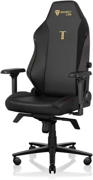 Secretlab Titan Evo Stealth Gaming Chair - Reclining, Ergonomic & Comfortable Computer Chair with 4D Armrests, Magnetic Head Pillow & 4-Way Lumbar Support - Black - Leatherette