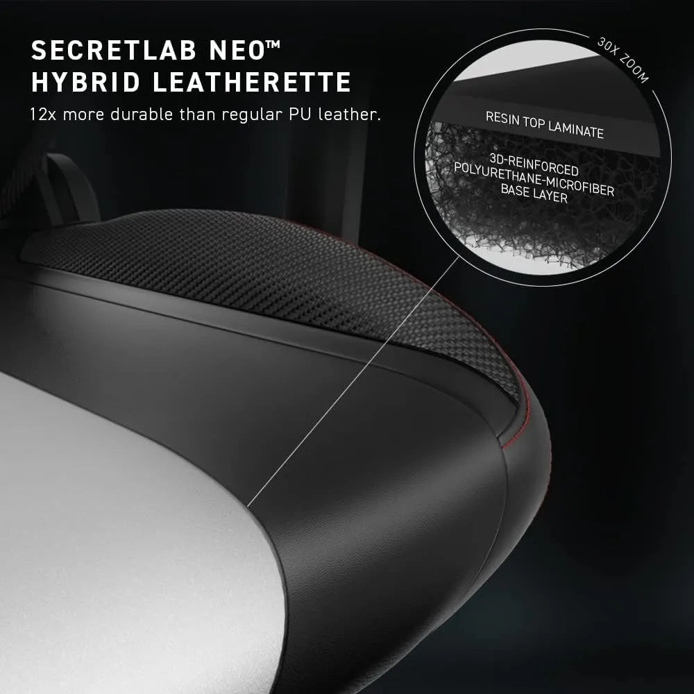 Secretlab Titan Evo Stealth Gaming Chair - Reclining, Ergonomic & Comfortable Computer Chair with 4D Armrests, Magnetic Head Pillow & 4-Way Lumbar Support - Black - Leatherette