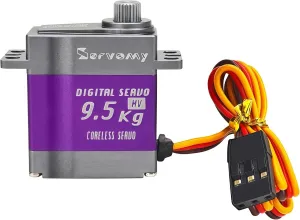 SERVOMY-SDS2401, 10Kgf.cm 0.07sec 8.4V Micro Servo Motor, Metal Gear Aluminum Case，High Accuracy Torque Speed Steering Digital Mini Servos，for 380/420/450 Helicopter，Fixed Wing 30E, 1/16 1/18 1/24 RC