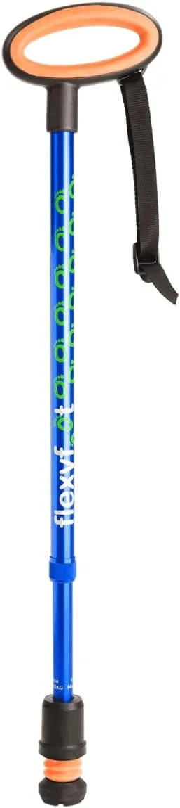 Shock Absorbing Oval Handle Telescopic Walking Stick - Improves Safety, Improves Grip, Reduces Shocks & Jarring
