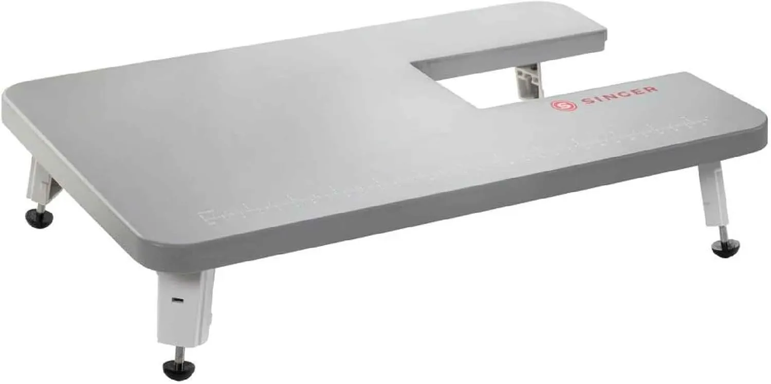 SINGER Gray Sewing Machines Extension Table for Heavy Duty Sewing Machines 4411, 4423, 4432, 4452, 5511, 5523, 5532, 6335 to sew Larger Projects with Ease, Professional Results, Foldable Leg