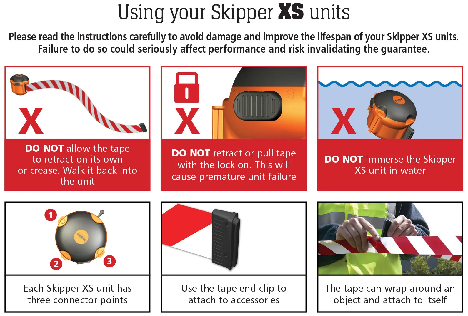 Skipper XS Retractable Barrier